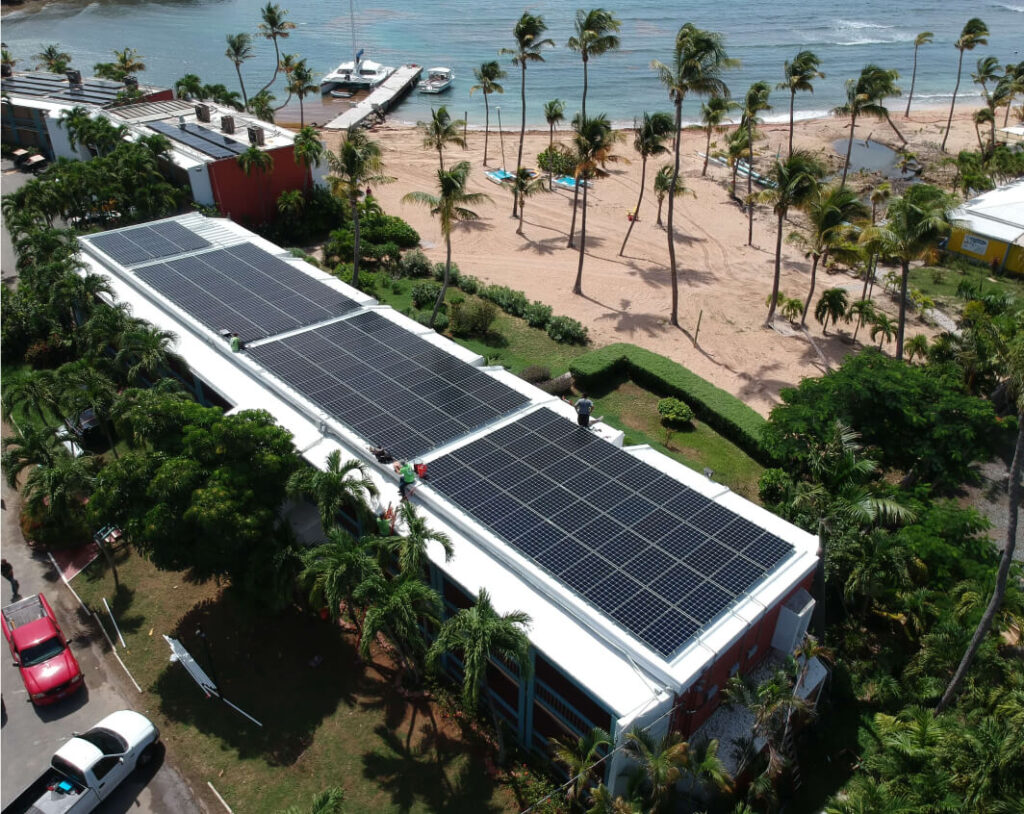 Residencia equipada con energía solar